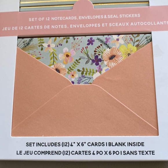 New boutique set of 12 blank Thank you cards with envelopes and seal stickers . - Picture 3 of 3